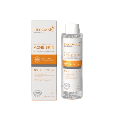 Nước tẩy trang cho da mụn Decumar Make up Remover 250ml