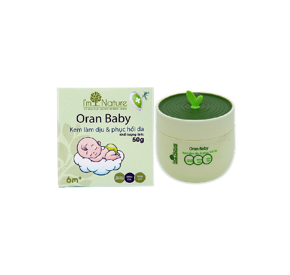 Kem chống muỗi và làm dịu da ORAN BABY I’M NATURE 50g