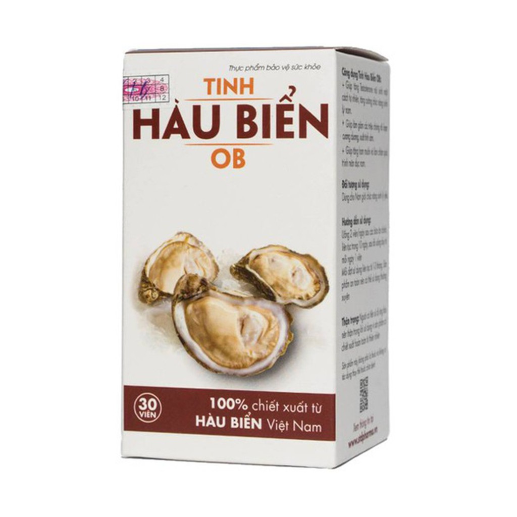 Tinh hàu biển OB (Hộp 30 viên) (Hàu OB)
