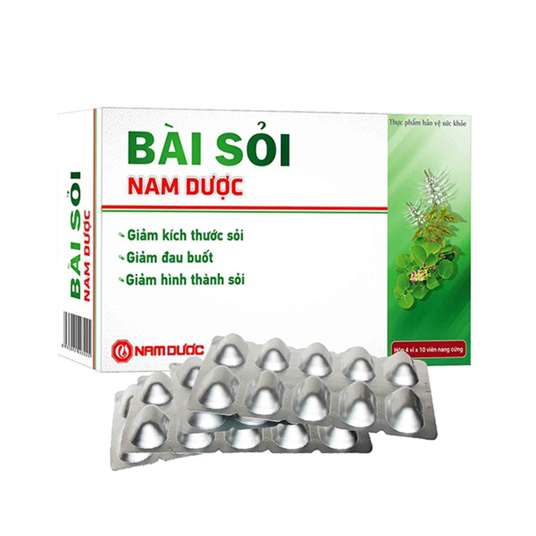 Bài sỏi Nam Dược - Sỏi thận, sỏi mật (Hộp 40 viên)
