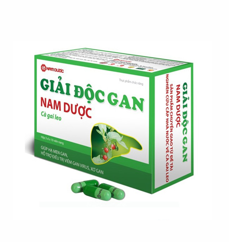 Viên uống Giải độc gan Nam Dược Cà Gai Leo (Hộp 30 viên) - Naturenz, hewel