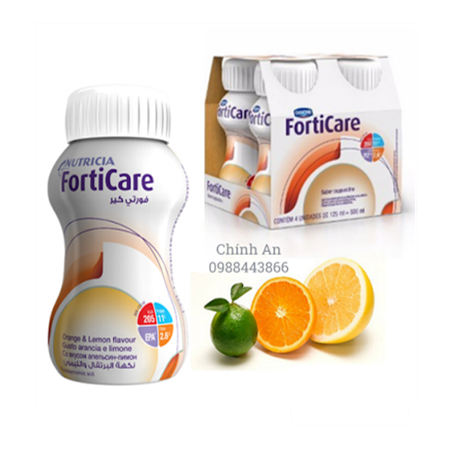 1 lốc (4 chai) FORTICARE hương cam chanh - Sữa dinh dưỡng cho bệnh nhân ung thư [foticare]