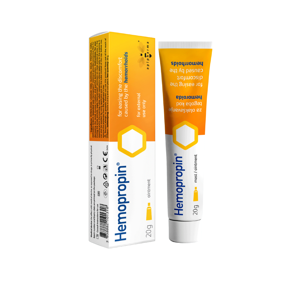 Kem bôi trĩ Hemopropin (Tuýp 20g), keo ong tự nhiên dùng cho trĩ nội, trĩ ngoại, co búi trĩ