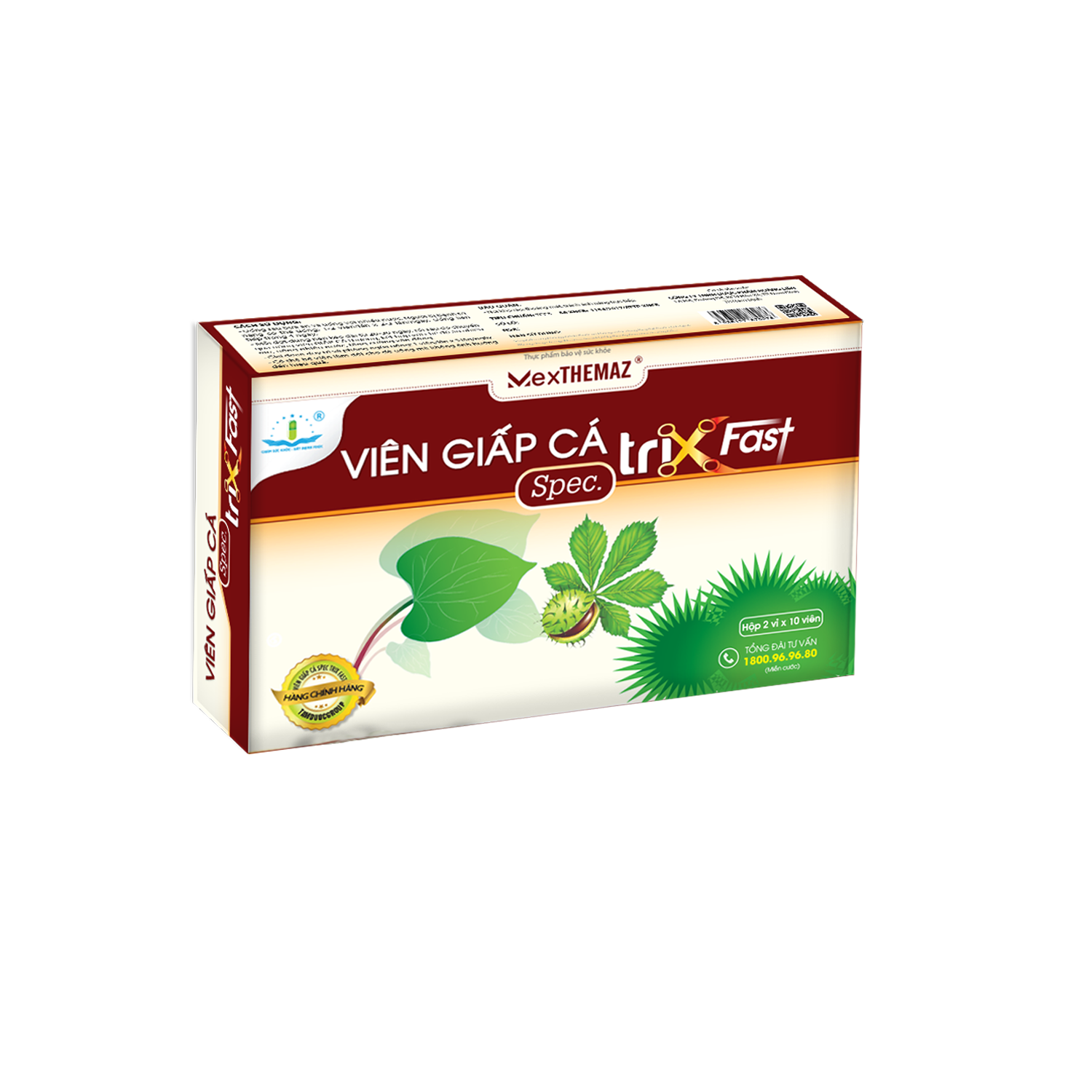 Viên Giấp Cá Spec Trix Fast Tâm Dược (Hộp 20 viên)